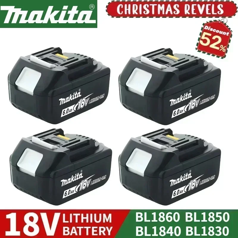 

100% Genuine/Original Makita 18v battery 6.0Ah bl1850b BL1850 bl1860 bl 1860 bl1830 bl1815 bl1840 LXT400 for makita tools drill