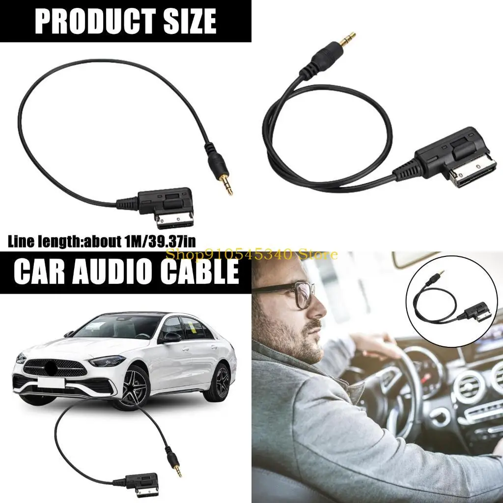 

U2JA 3,5 мм звуковой адаптер Aux Aux Cable Cable Bord Entertainment Systems с PVC -проводом AMI 100 см.