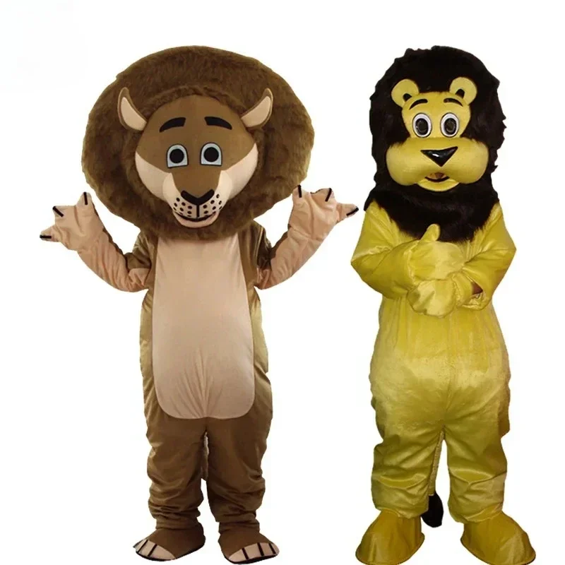 Lion Cartoon Doll Mascot Costume Halloween Cosplay Walking Lion Mascot Props Activity Performance Show