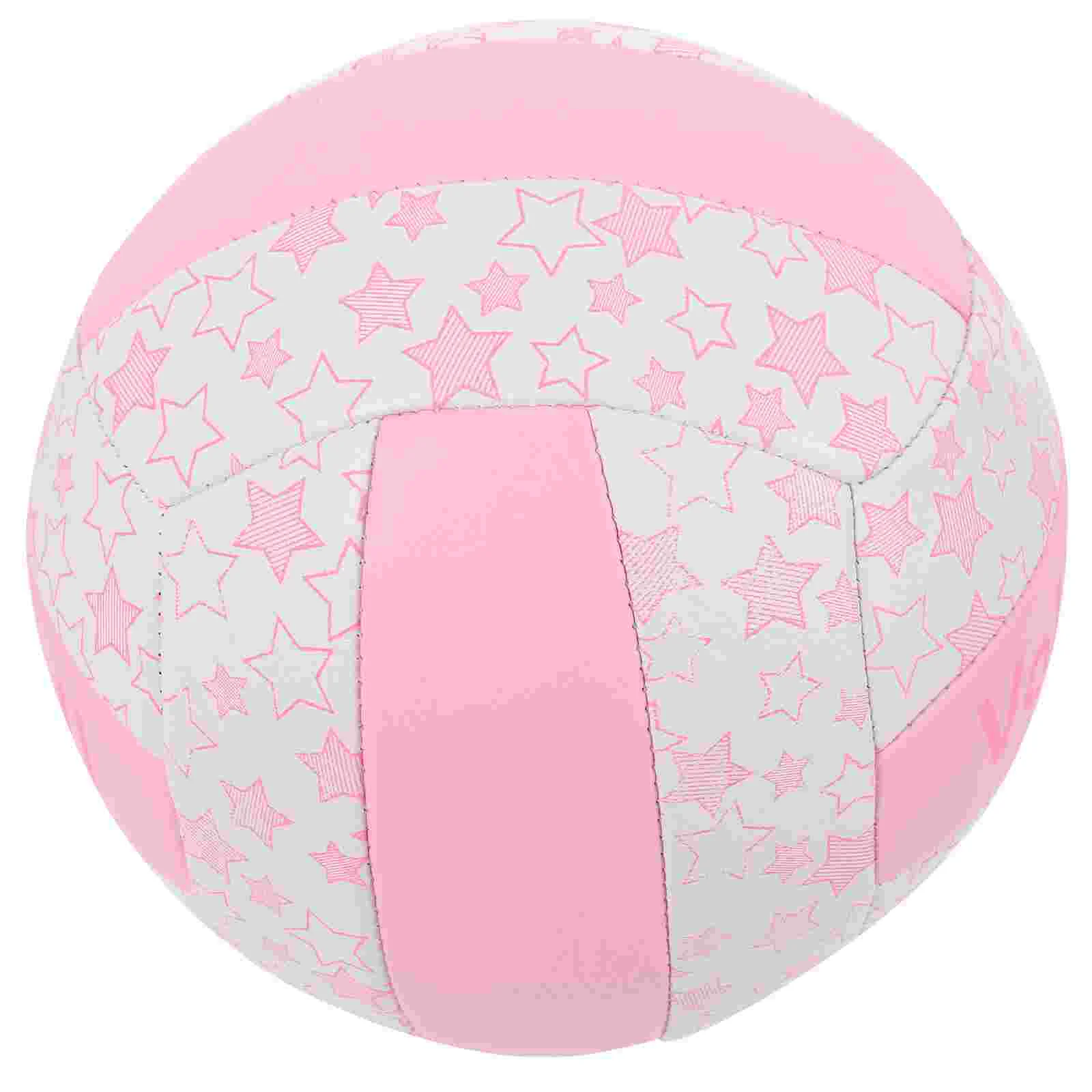 

Volleyball Indoor Training Soft Sports Universal Size 5 Official Pink for Student