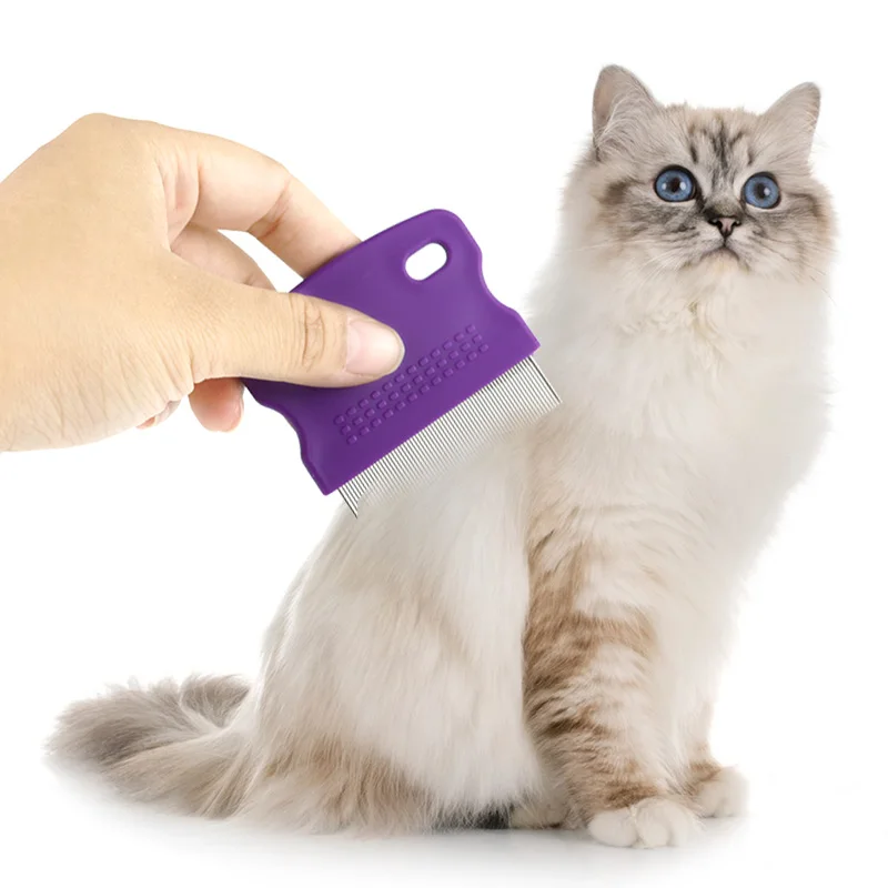 Pet supplies Flea comb Pet lice comb Dense teeth Pet comb Dense teeth Cat floating hair comb