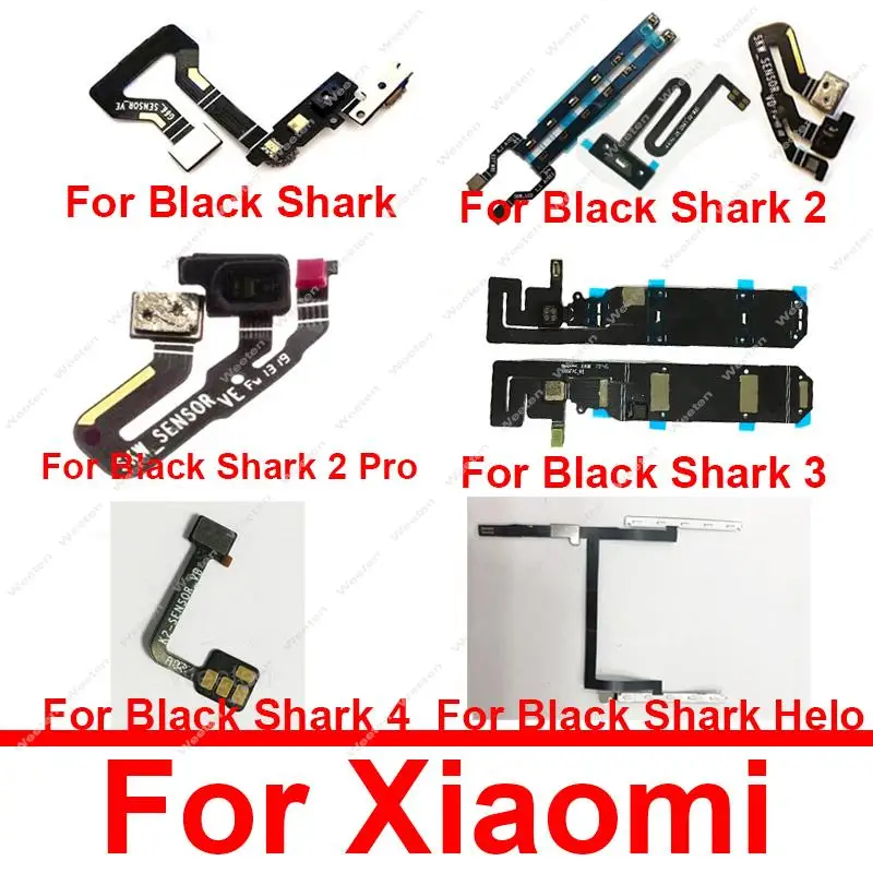 Sensor de proximidad de luz Cable flexible para Xiaomi Black Shark 1 2 Sensor de proximidad Cable flexible cinta Cable piezas de reparación de repuesto