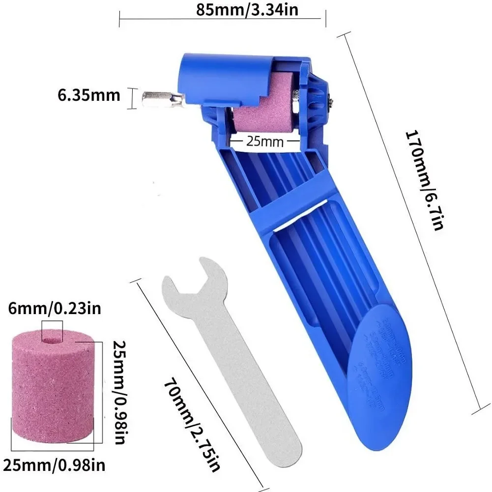 185*40mm mola portatile al corindone affilatrice per punte da trapano in titanio punta da trapano s utensili alimentati lucidatura mola per smerigliatrice