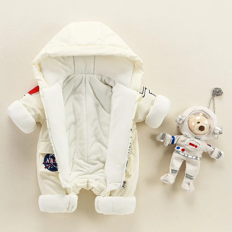 Space Suit for Baby Outdoor Jumpsuit Hooded Winter Clothes for Newborn Cute Astronaut Look Bodysuit & One Piece 5-day Shipping