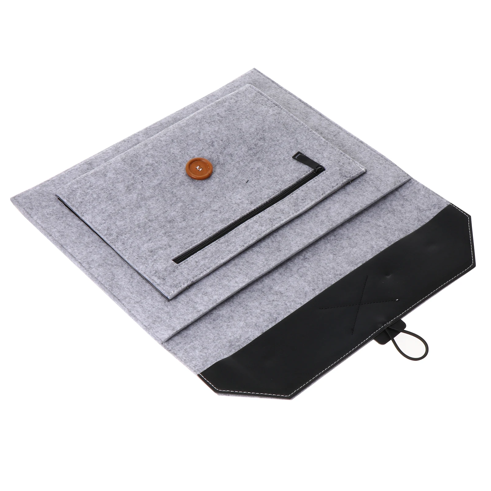 

Laptop Case Notebook Computer Bag Felt Material Lightweight Durable Shock Absorption Anti Fall Wear Scratch Protection Storage