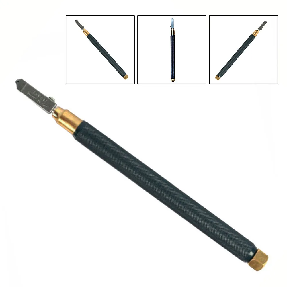TC-10 Professioneller Glasschneider, Glasschneidrad, Metallgriff, gerader Kopf, Schneidwerkzeug zum Schneiden von Glasfliesen – Detail 8