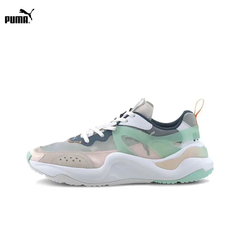 

PUMA Rise leather sports lightweight, wear-resistant, anti slip, low cut casual shoes for women