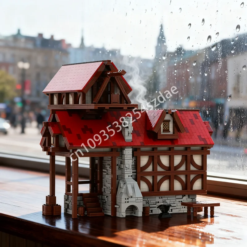 3308 قطعة MOC الحداد القرون الوسطى S متجر نموذج اللبنات العمارة تجميع التعليم لعبة أطفال هدية الكريسماس عيد ميلاد #1
