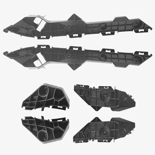 Imagen 2 del producto Soporte de parachoques trasero para coche, accesorio de 6 piezas, izquierda y derecha, para Toyota Corolla 2009-2013 5215602100 5215502110 5256302060 5256202080