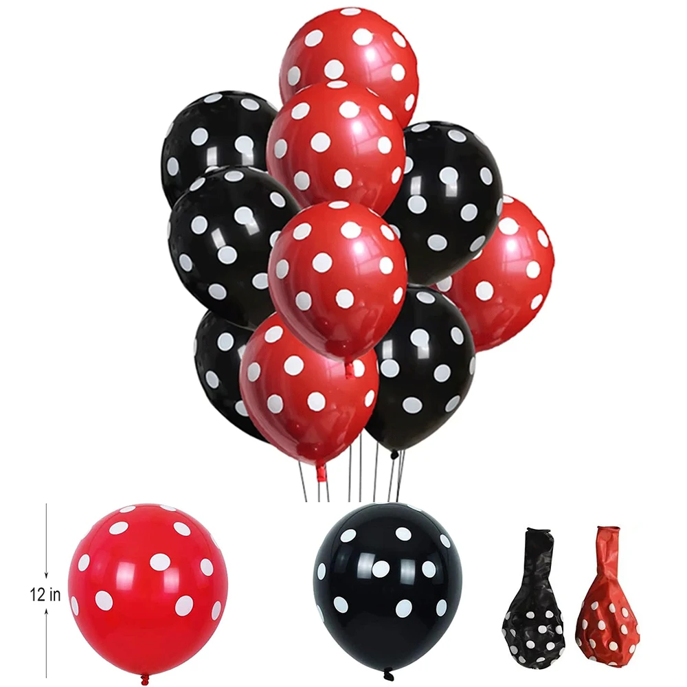 Marienkäfer-Geburtstagsparty-Dekorationen: Tischgeschirr, Teller, Servietten, Becher, Luftballons, Wimpelkette – Marienkäfer-Themenparty für Kinder und Babyparty-Zubehör – Detail 6