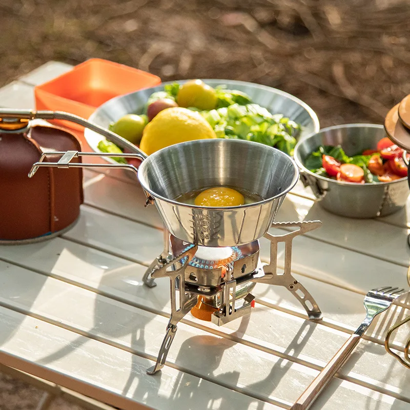 

Titanium Sierra Lightweight Tableware Set For Outdoor Camping Hiking Portable Cup/Mug With Hanging Handle Pan Kitchen Essential