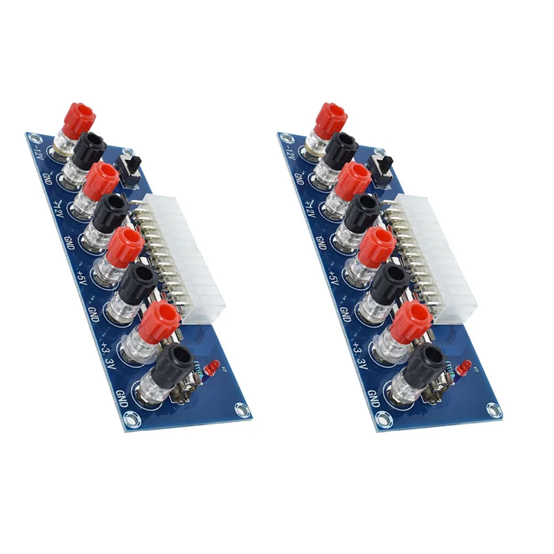 【Горячая】2X XH-M229 ATX Корпус настольного ПК Передача питания для платы адаптера Модуль схемы питания 24-контактный выходной терминал