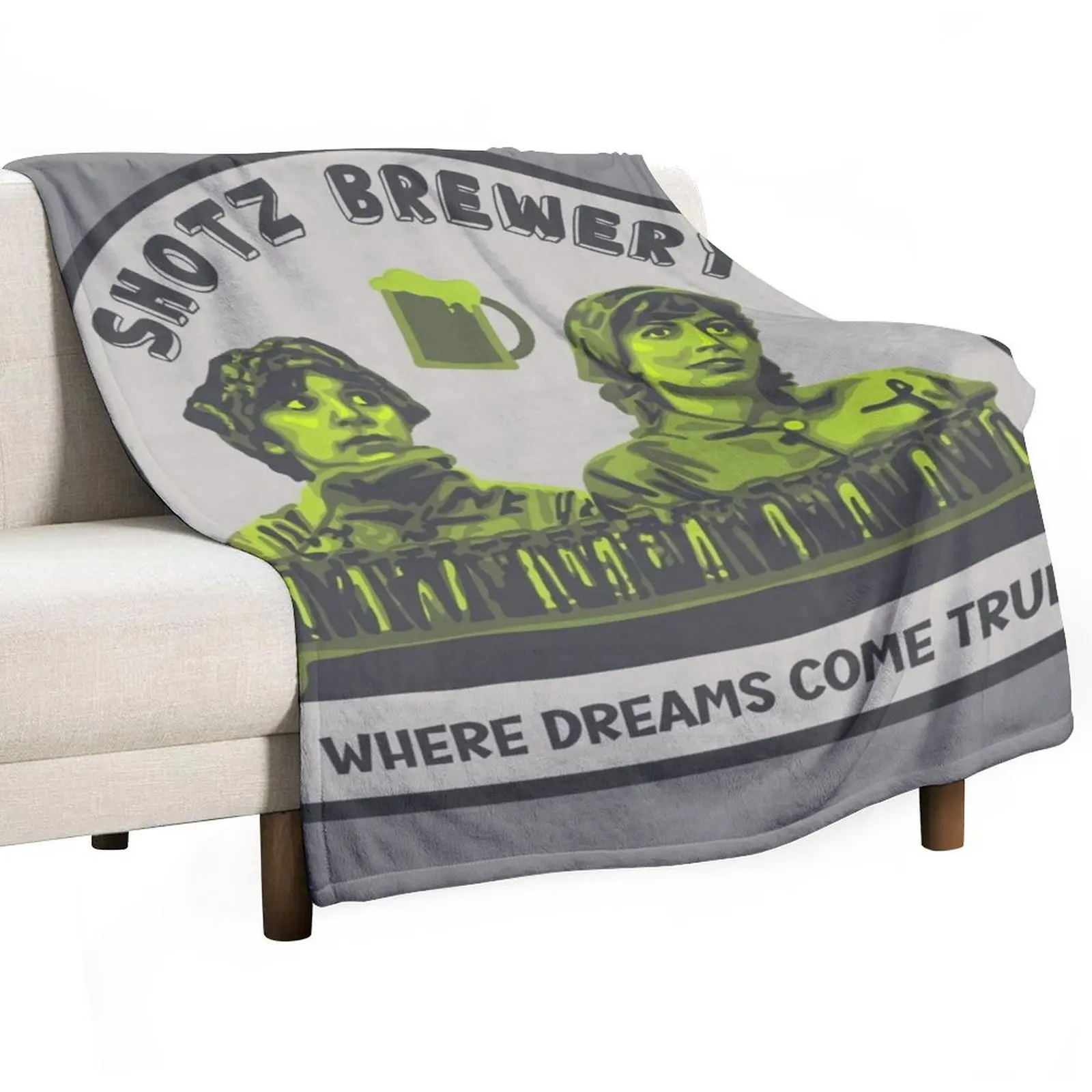 

Shotz Brewery - Laverne and Shirley Throw Blanket Thin Luxury Throw christmas decoration Vintage Blankets