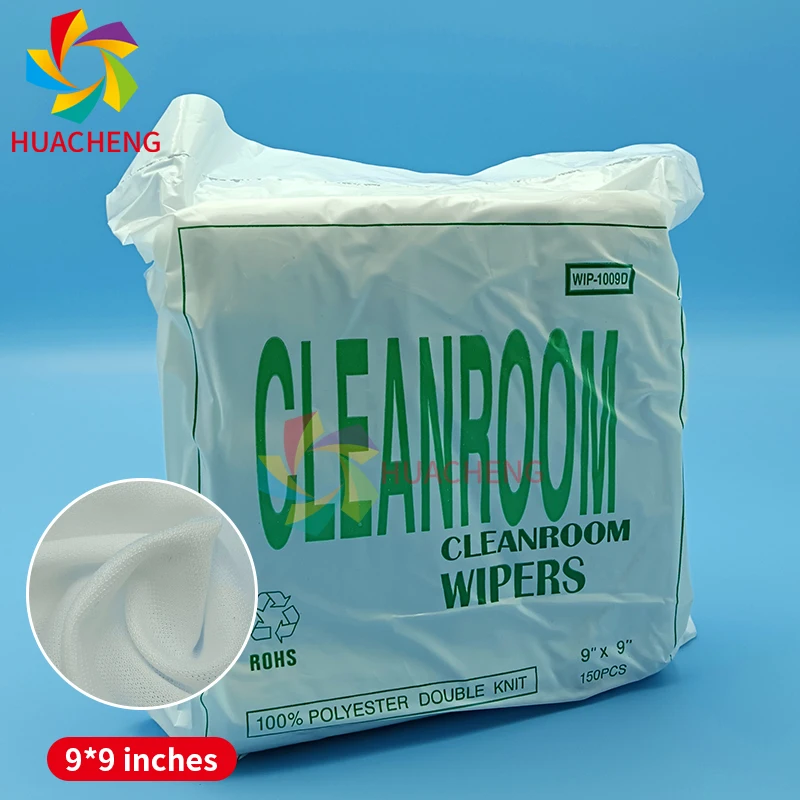 150Pcs Cleanroom Wiper Non Dust Cloth Clean Cleaning Tissue Wiping for Large Format Printer 9inch*9inch Dust Free Paper WIP1009D