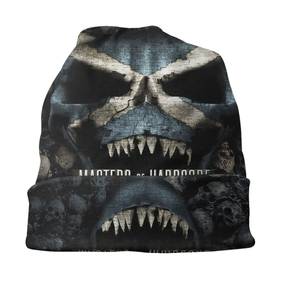 مهرجان الموسيقى المخصصة H-القوى مخيف الجمجمة Skullies Beanies قبعات موضة شتاء دافئ الحياكة القبعات للجنسين الكبار بونيه القبعات #3