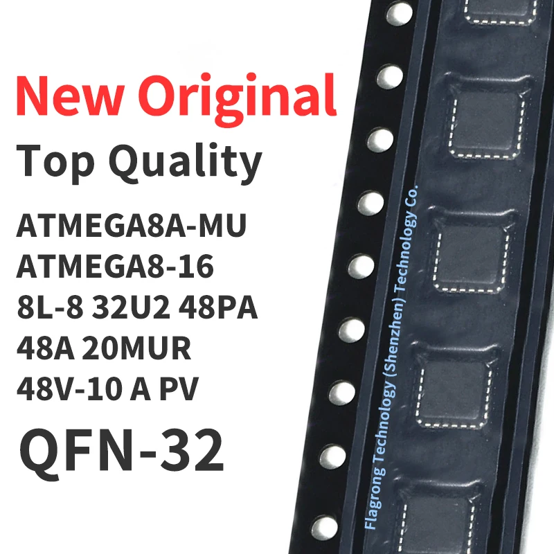 1 Piece ATMEGA8-16MU ATMEGA8A-MU ATMEGA8L-8MU ATMEGA16U2-MU ATMEGA 32U2-MU 48-20MU 48A-MU 48V-10MU 48PA-MU ATMEGA48PV-10MU QFN32