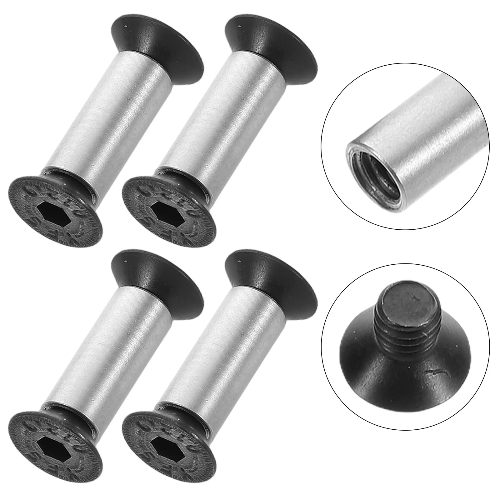 

4pcs Knife Handle Rivet Set Metal Fasteners For Diy Kitchen Knife Repair Durable Fixing Screws Replacement Tool Handle Fitting