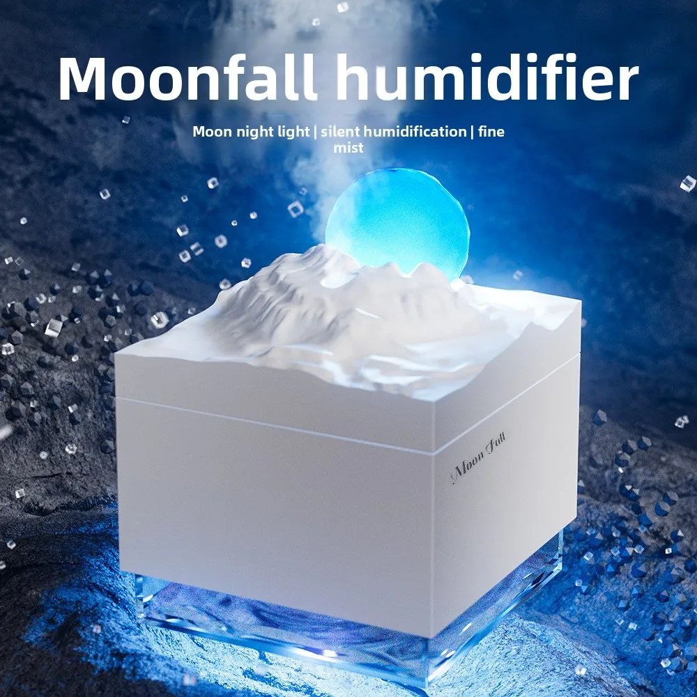 Desktop Humidifier K31 USB Powered Home Aromatherapy Machine Imitation Lunar Meteorite Mist Maker For Bedroom