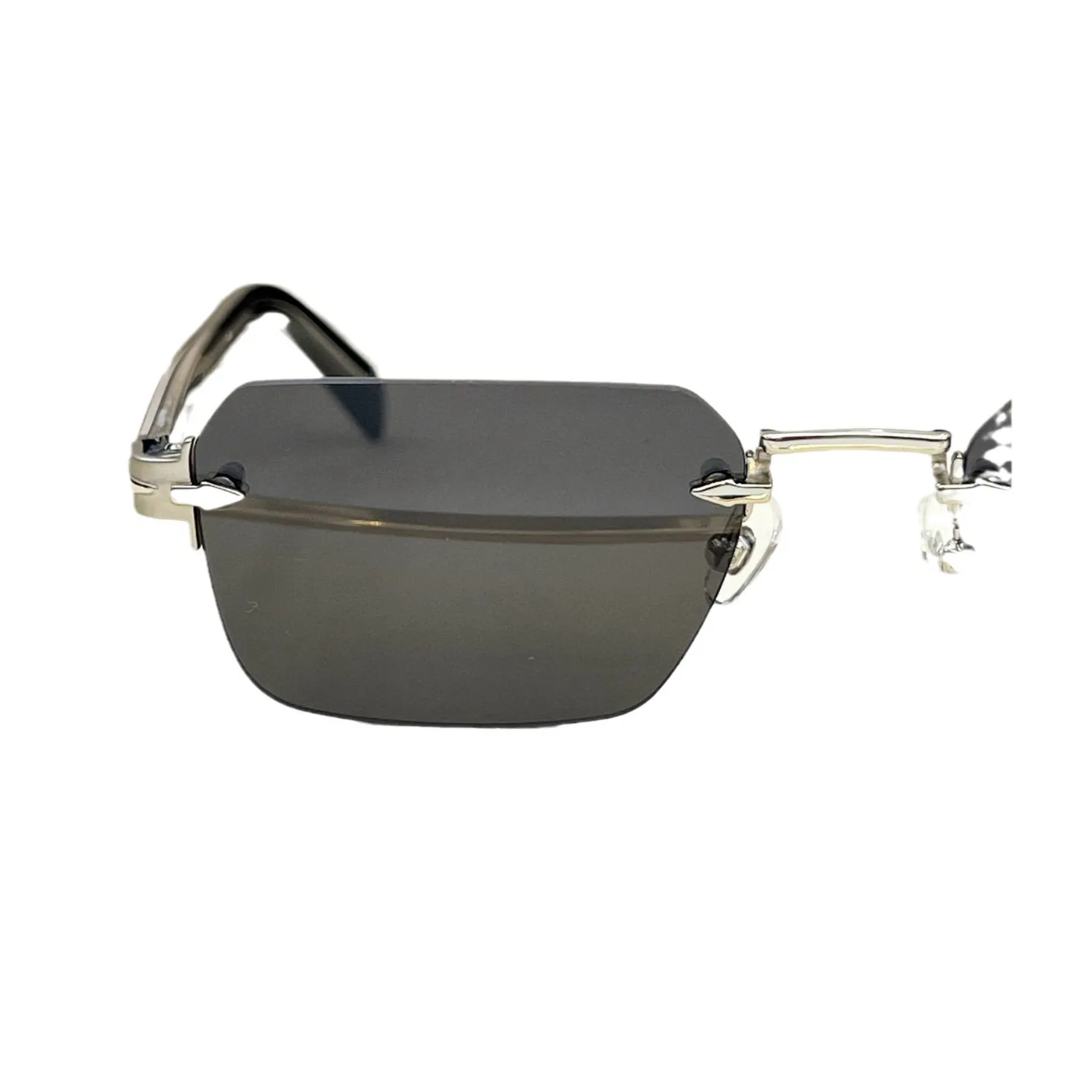 المصمم الأصلي DB7116 نظارات شمسية رجالية جديدة يابانية مطلية بالمعدن بدون إطار نظارات شمسية عصرية للأعمال