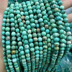 5Strands 15.5inchs Natural Stone Turquoises Round Loose Beads 6mm 8mm 10mm Pick For DIY Jewelry Making