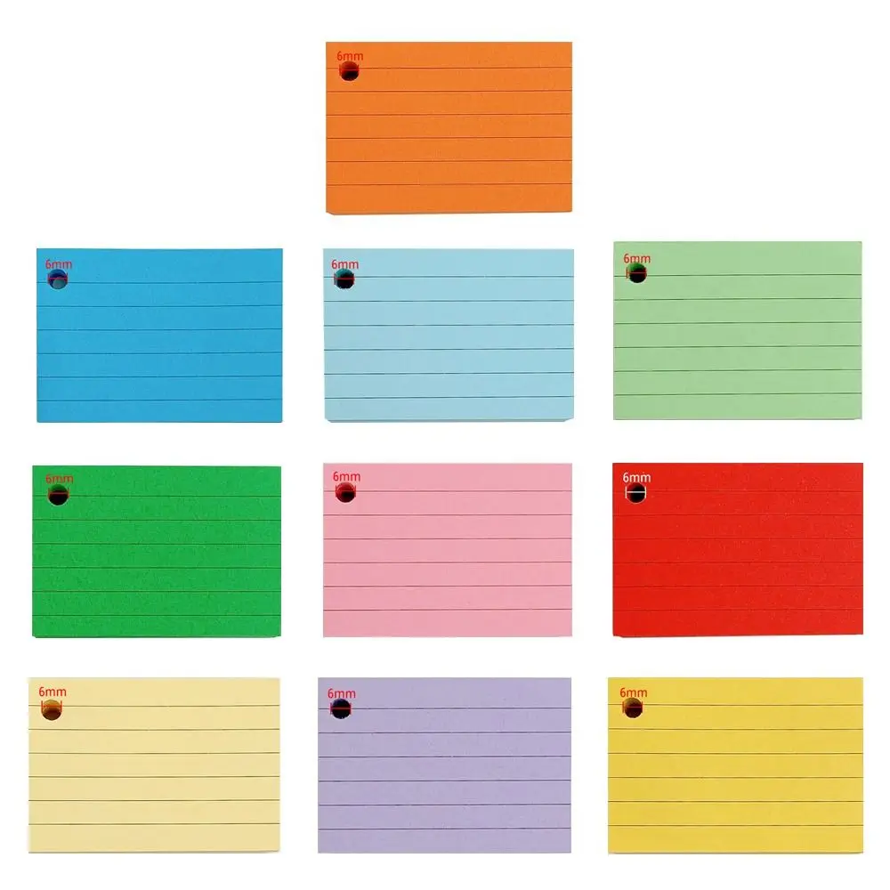 Durable A8 Binder Memo Book Horizontal Line With Cover Loose-Leaf Index Cards Loose-Leaf Flash Cards