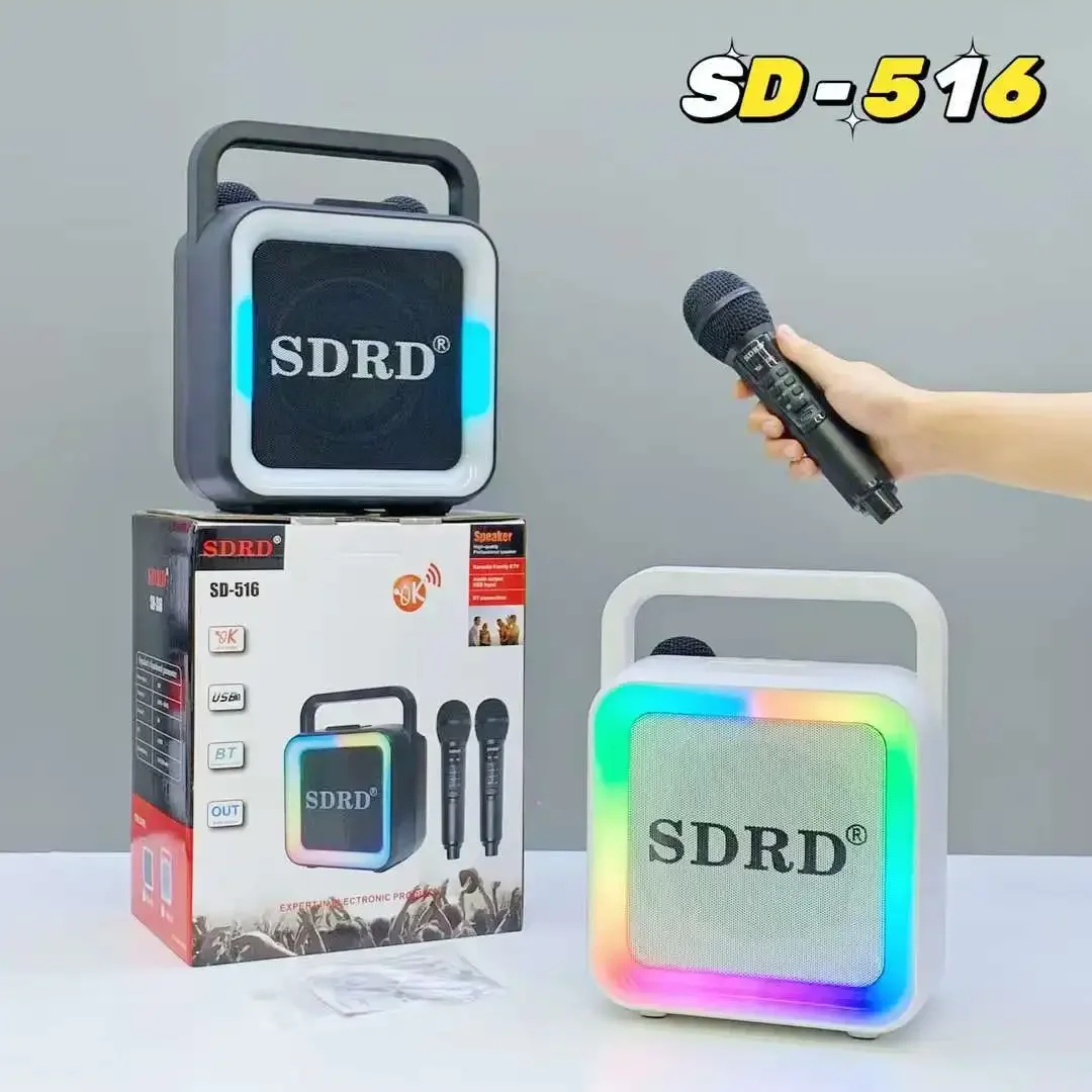 

SD516 Portable Bluetooth Speaker Outdoor Waterproof Subwoofer Deep Bass 5-inch Large Speakers Outdoor Karaoke Sound Box with MIC