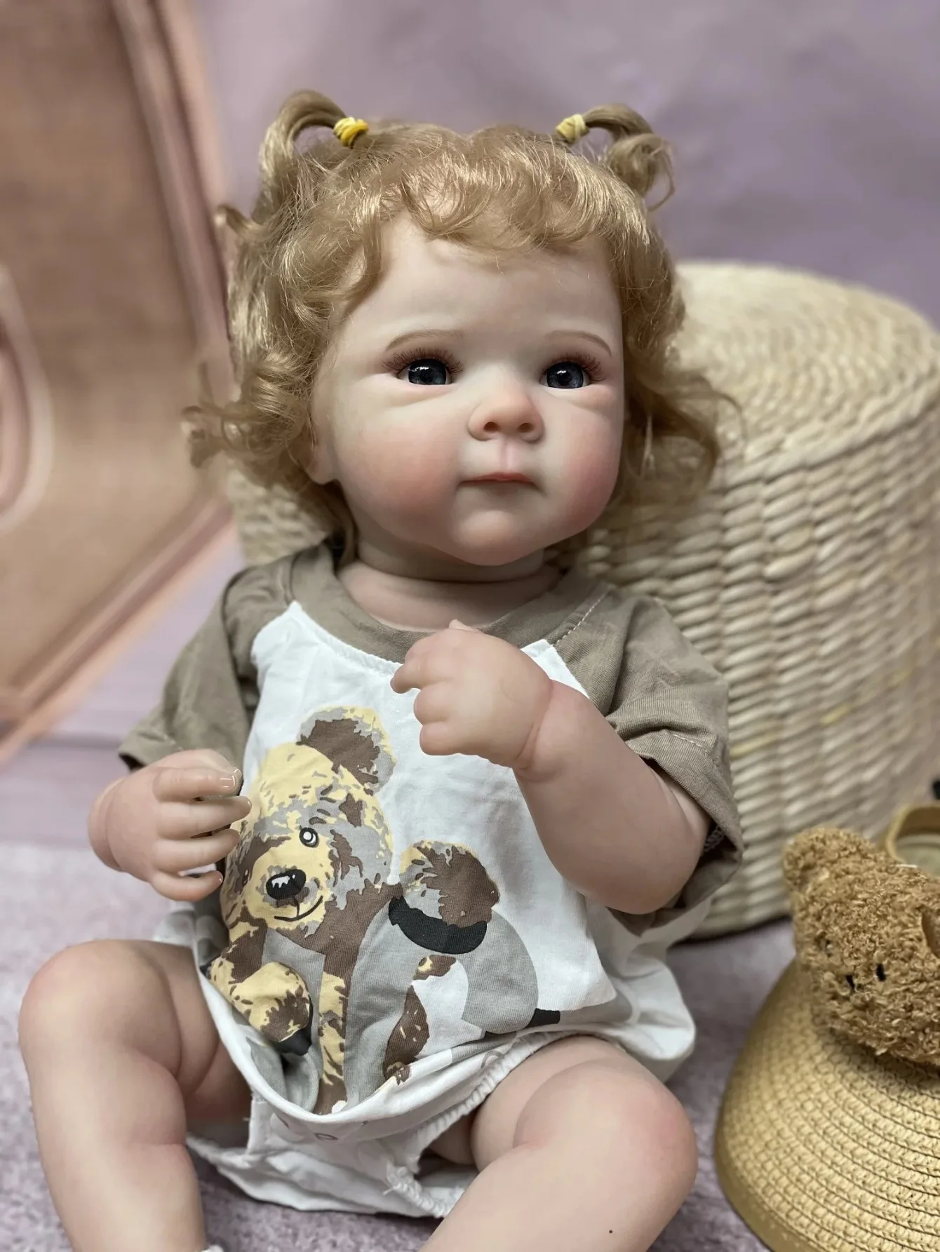 18 Inch Full Body Soft Touch  Bettie Bebe Reborn Girl Doll Handmade Bebe Newborn Doll For Children Birthday Gifts