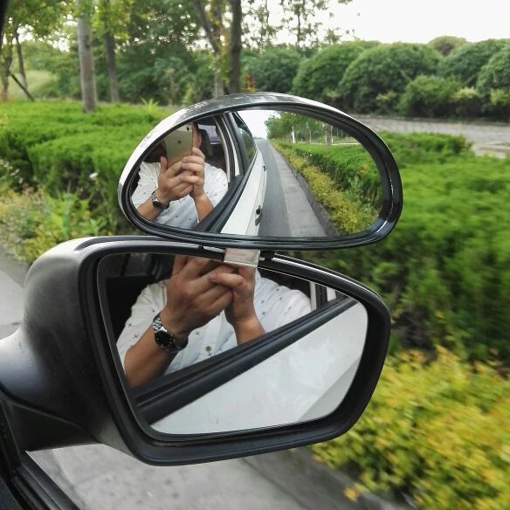 

Car Vehicle Safety Side Rearview Mirror Blindspot Wide Angle View Blind Spot Mirror Convex Visor Universal Exterior Parts