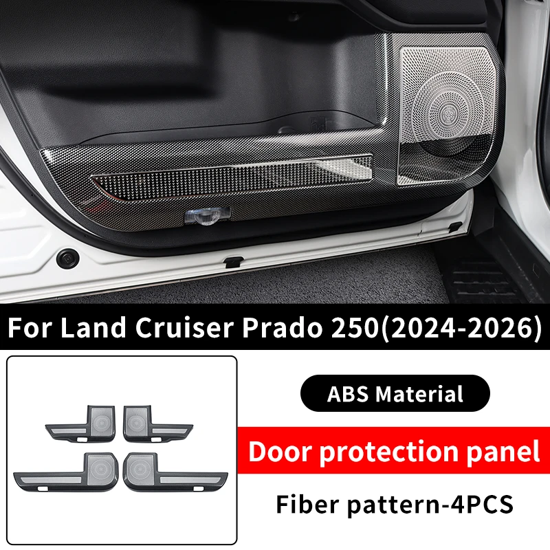 Carbon Fiber Door Kick Protector for Land Cruiser Prado 250 2024-2025
