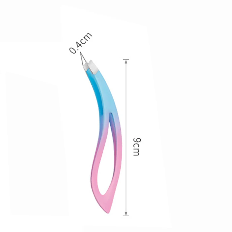 1 st Precisie Pincet Nieuwe Ingegroeide Haar Pincet Precisie Set voor Wenkbrauw en Wimper Verzorging Bladvorm Clips