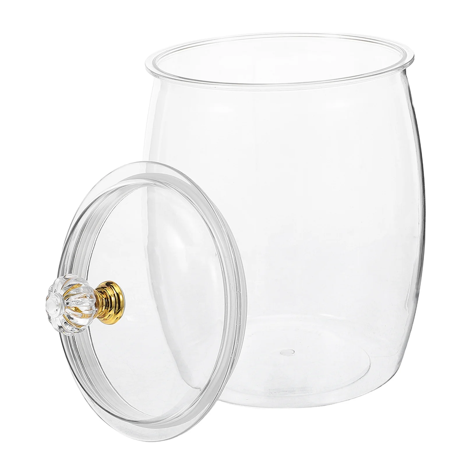 

Plastic Candy and Cookie Jar 2.3L Clear Airtight Storage Canister Biscuit Container Snack Holder Food Container