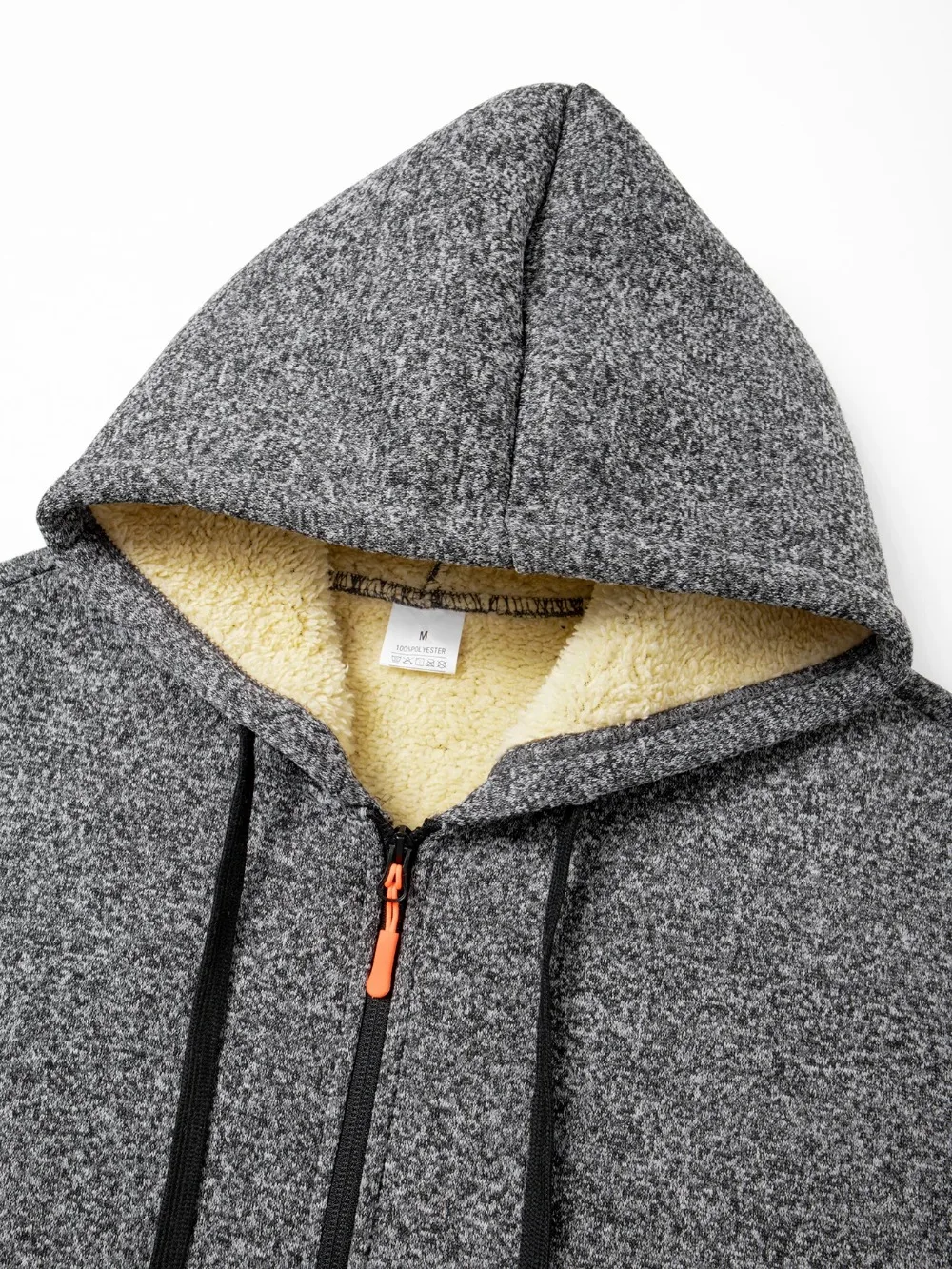 Winter männer Verdickte Hoodies Jacke Im Freien Warm Zipper Langarm Sweatshirts Strickjacke Streetwear Einfarbig Tops Mantel – Detail 14