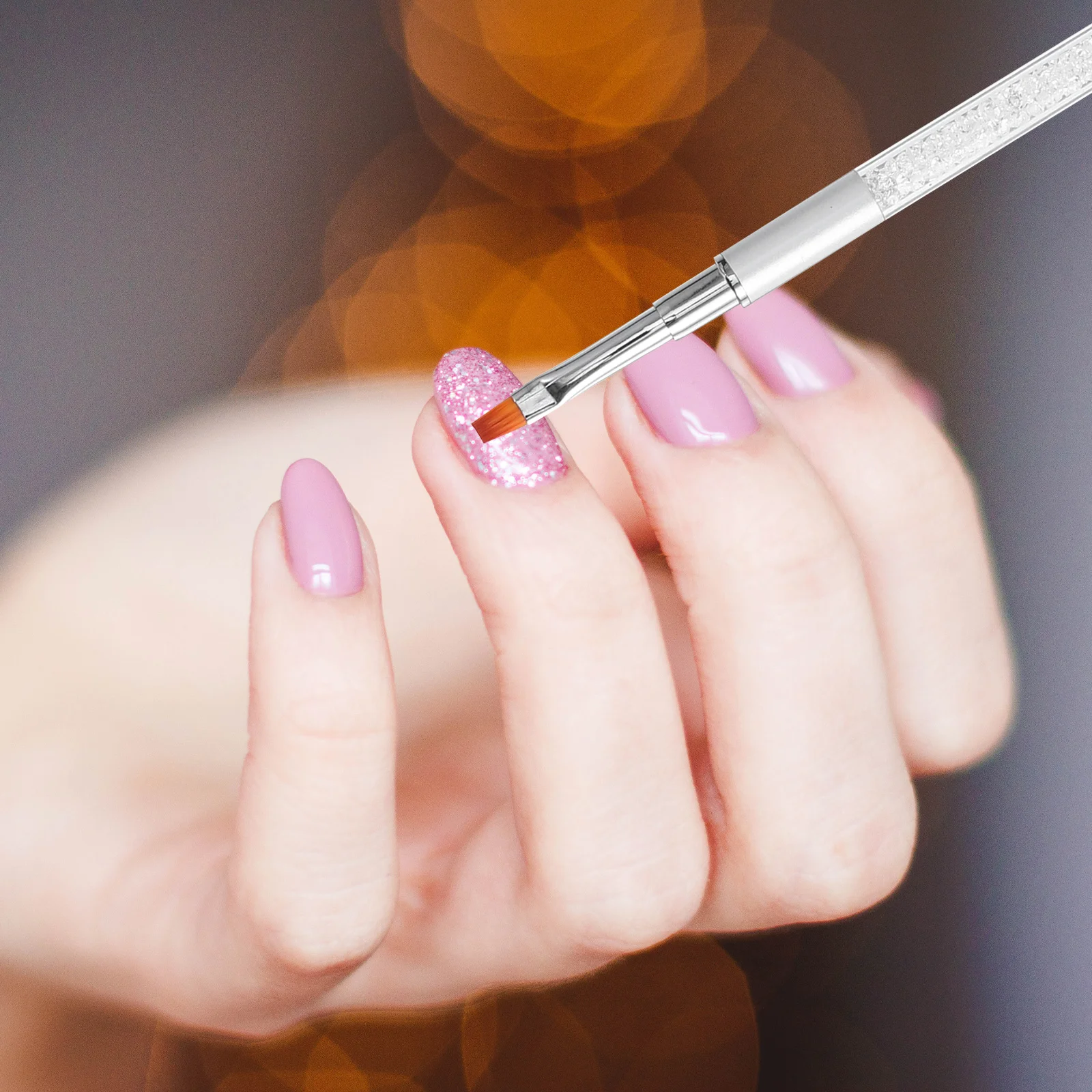 

Pen Nail Art Brush With Crystal Beads Fine Tip For Dotting Painting Manicure Tools Diy Nail Art Pen Silver