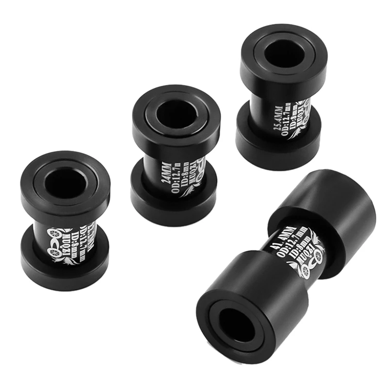 Bicycle Rear Shock Absorber Bushing Shim 12.7x10/8mm Nylon AL7075 Alloy Mountain Bike Rear Shock Absorber Sleeve Shim Adapter