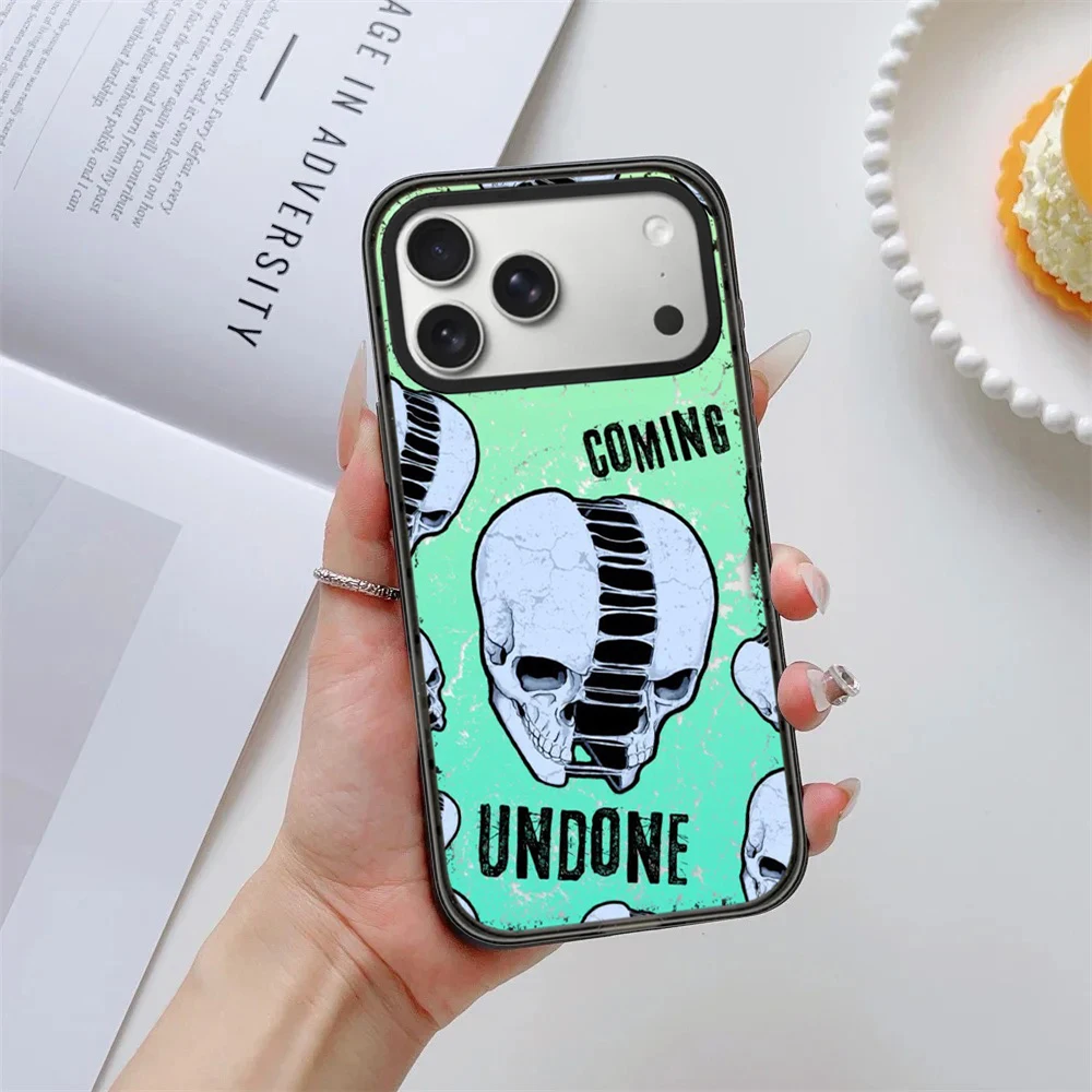 

Creative Skeleton Impact Black Border Magnetic Cover for IPhone 12 13 14 15 16 17 Pro Max Case for IPhone 17 Air