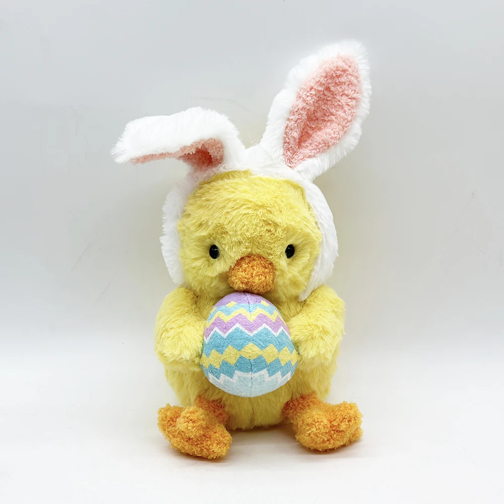 

Duck Egg Plush Animal Toy Chicken Easter Plushie Doll Soft Hugging Appease Doll for Children