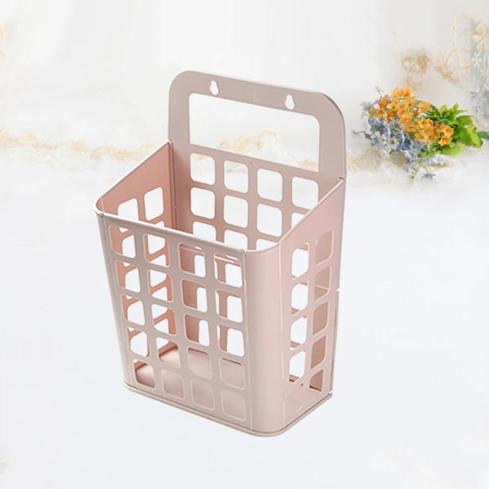 

Foldable Laundry Hamper Plastic Storage Basket Household Organizer For Bathroom Bedroom Dorm Room Use Small Random Color