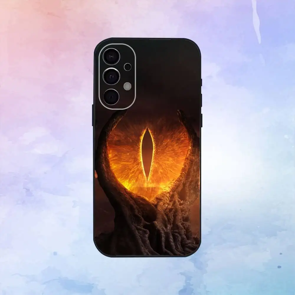 L- Lord R-Rings Capa de telefone para Samsung S25, S24, S21, S22, S23, S30, Ultra, S20, Plus, Fe, Lite, Note, 10,9,5G Capa preta