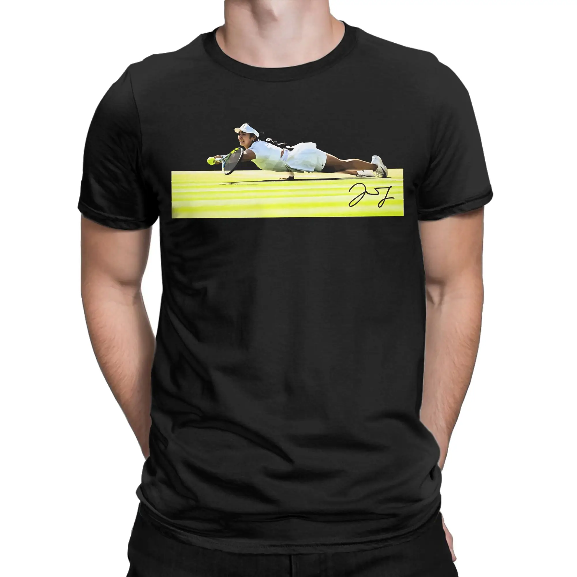 Men's Alexandra Eala Dive Save Signature T-Shirts Cotton Tops Beach Vintage Short Sleeve T Shirt O Neck Tshirt Plus Size 5XL