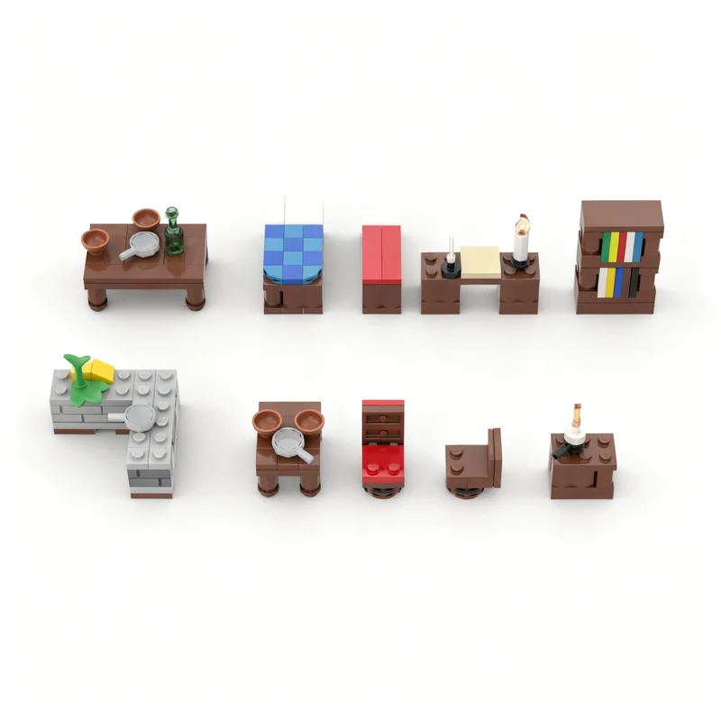 184個入り-moc-中世の城の内部をカスタマイズできるモデル組み立てブロックおもちゃ。クリスマスプレゼントやコレクションに最適。