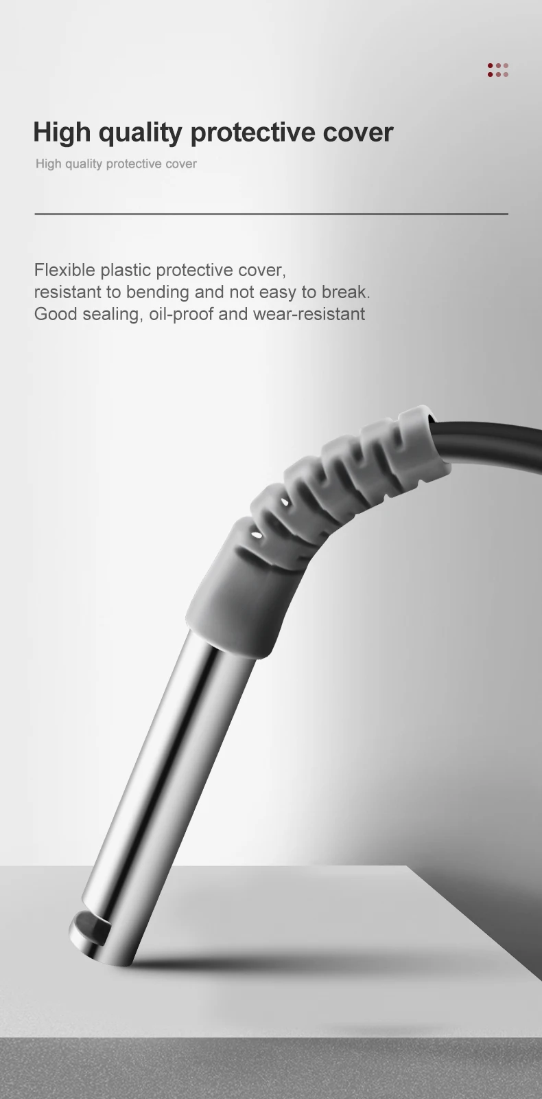 CR14L Diffuse Reflection Fiber Sensor 6mm Side Light 30mm Detection Distance, Compatible with All Fiber Amplifiers