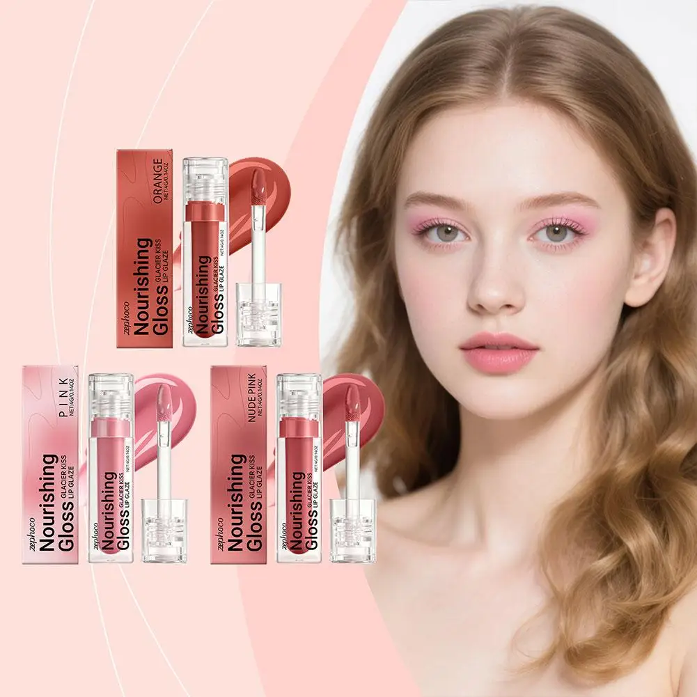 Brilho labial hidratante e nutritivo, acabamento espelhado 3d, laca labial, alivia a secura, descamação, fácil coloração, bálsamo labial, maquiagem de beleza