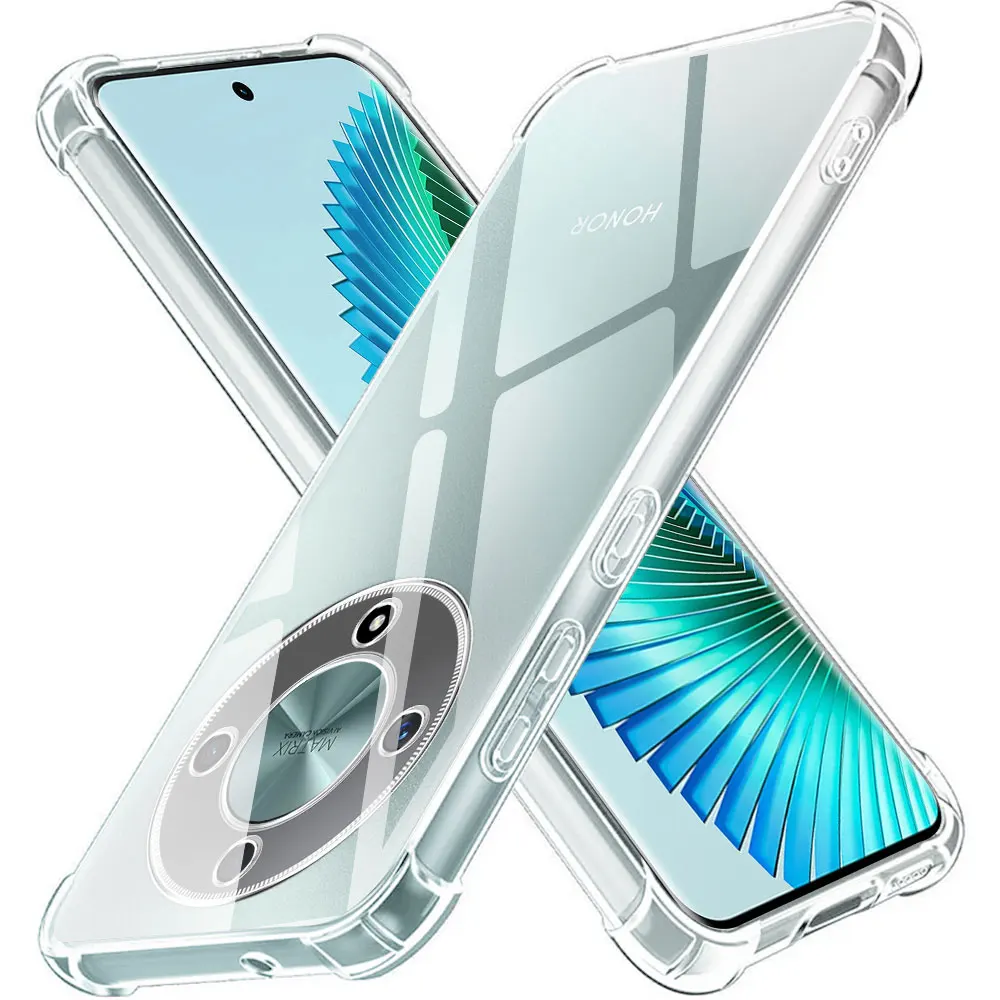 For Honor X9b X9A 5G Shockproof Airbag TPU Phone Case For Honor X9 5G 4G Transparent Soft Silicone Back Cover Protector Fundas