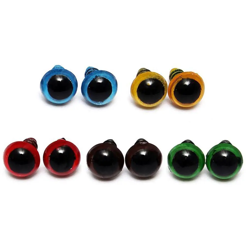 Gifts Childern High Quality Craft Toys Mix Color Accessories Safety Animal Doll Eyes 100pcs 8mm