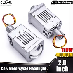 H7 Led Headlight 2 Inch Car Projector Laser Lens H4 Light 9005 9006 HB3 HB4 Matrix Auxliary Auto Motorcycle Spotlights for BMW