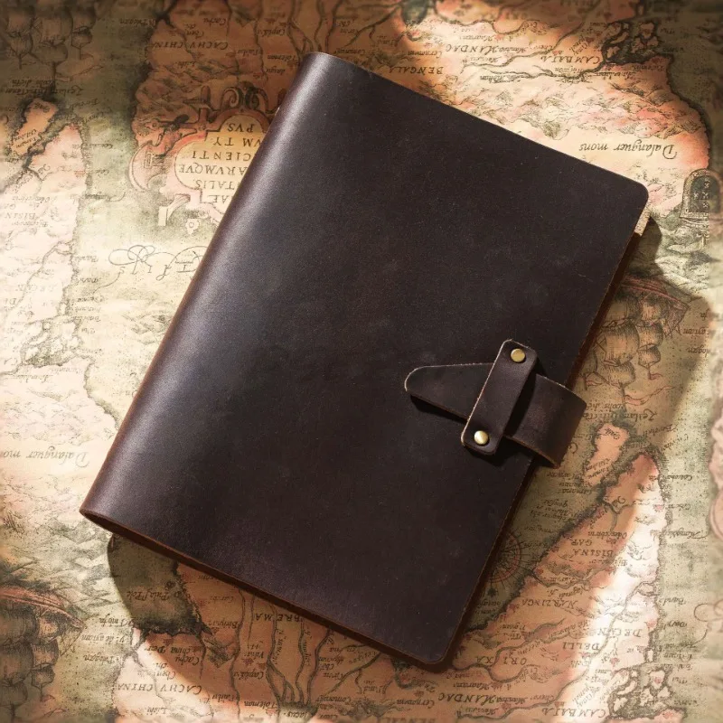 A5 Retro Home Loose Leaf Diary Office Business Handmade Creative Leather Notebook