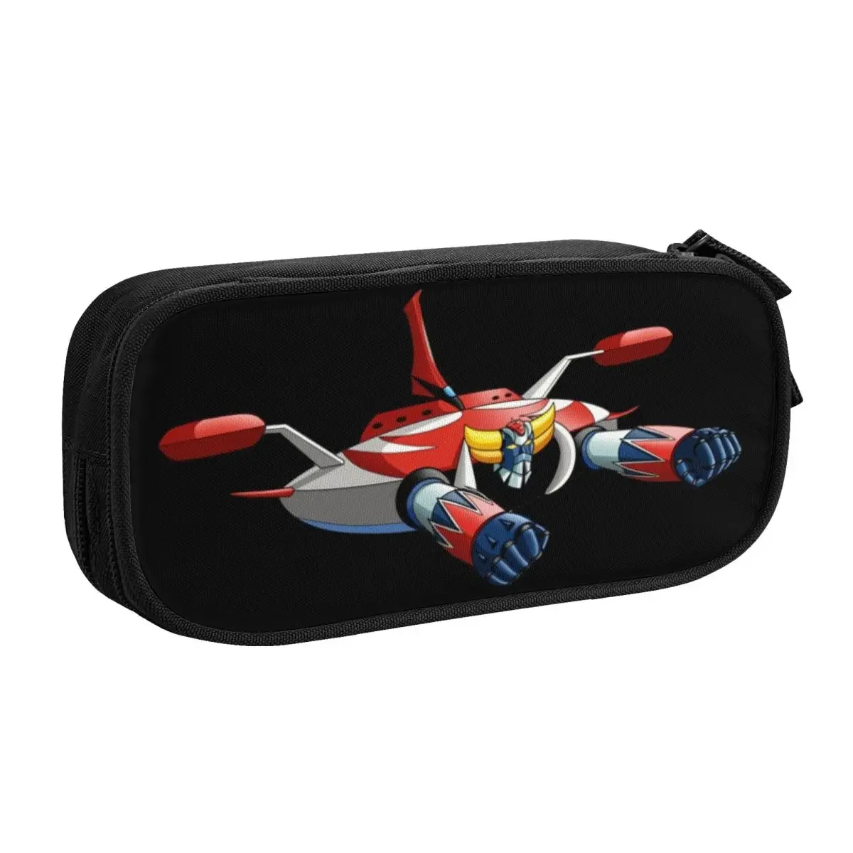 Kawaii UFO Goldorak Grendizer Robot Pencil Cases for Girls Boys Large Storage Anime Manga Pencil Bag Stationery