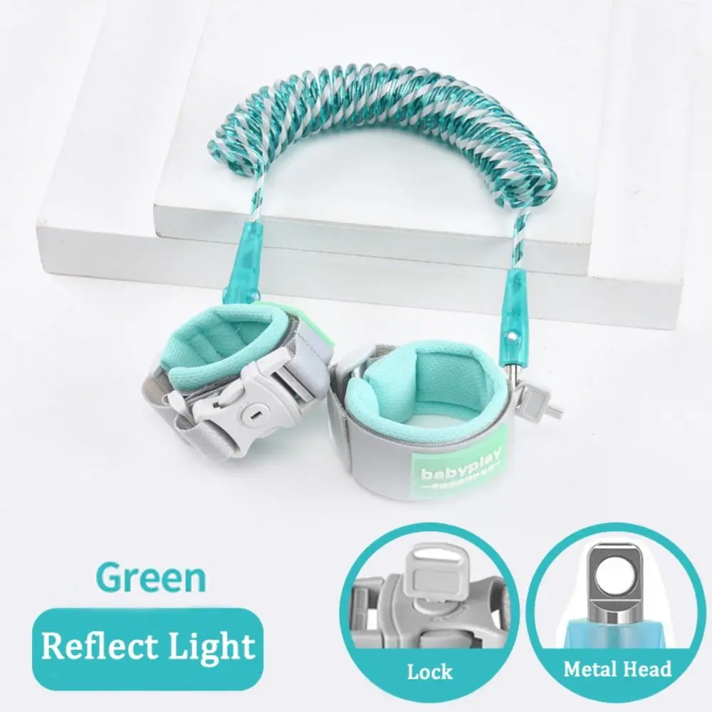 Elastic Baby Link Traction Rope Loss prevention Reflection Anti-lost Wrist Link Band Bracelet Key Lock Children Safety Harness