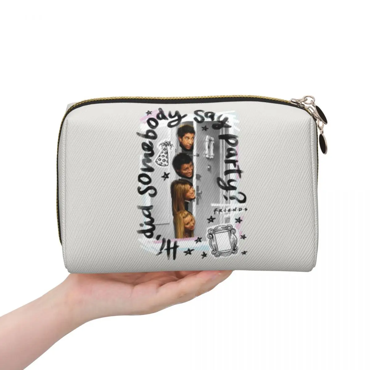 

Женская косметичка для ТВ-шоу Central Perk Friends, дорожный органайзер для макияжа, сумка для хранения туалетных принадлежностей, Dopp Kit Box