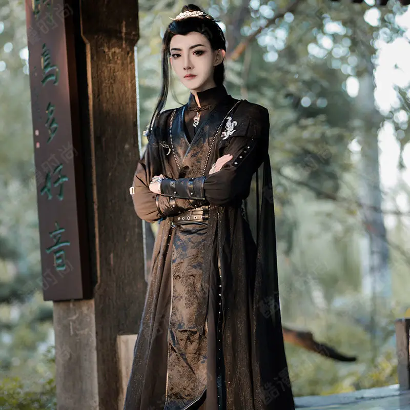 Mo Ran cosplay costume, versatile ancient costume, black power suit, black water, He Xuan, Zhou Hui, Xiao Ce An, Gu Yun,